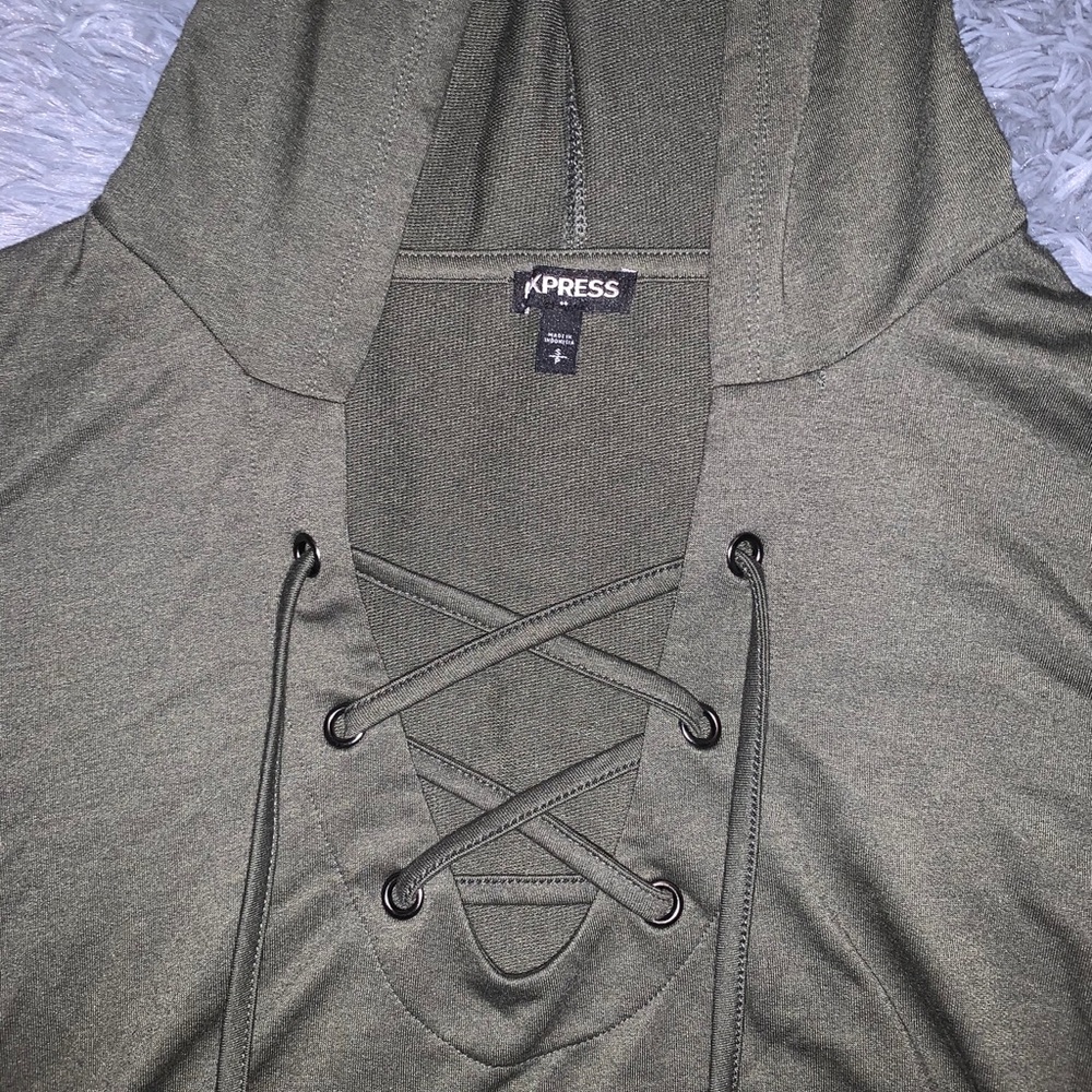 Express Green Sweater - Picture 2 of 2